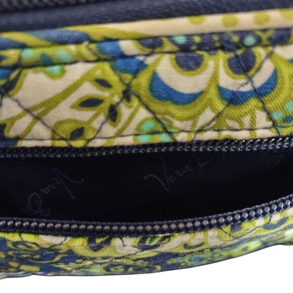 Vera Bradley Retired Rhythm & Blues Turn lock Quilted Wallet - Picture 4 of 15